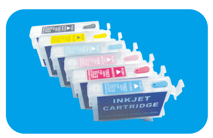 Epson T0821-T0826 Refillable ink cartridge